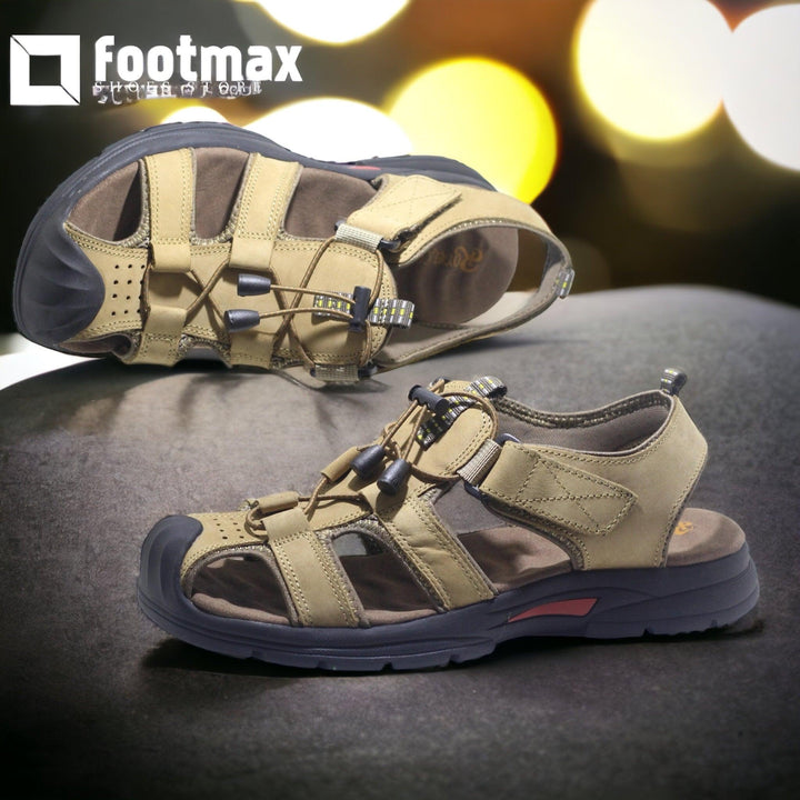 Finished leather casual sandals all occasions - footmax (Store description)