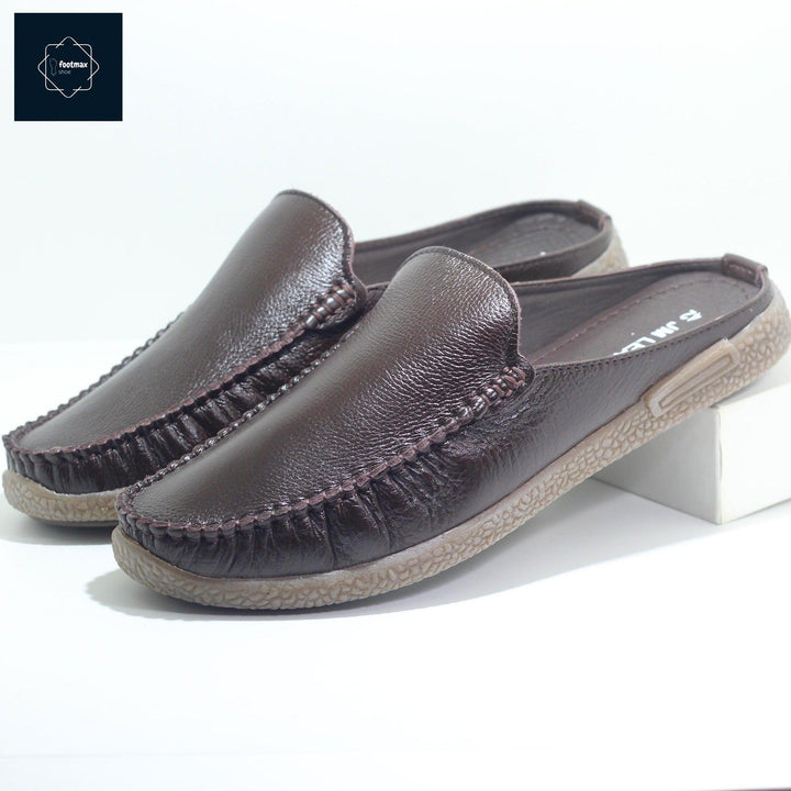 Leather half shoes for men - footmax