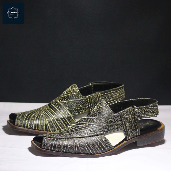 Men Kabli sandals Embroidery upper - footmax (Store description)