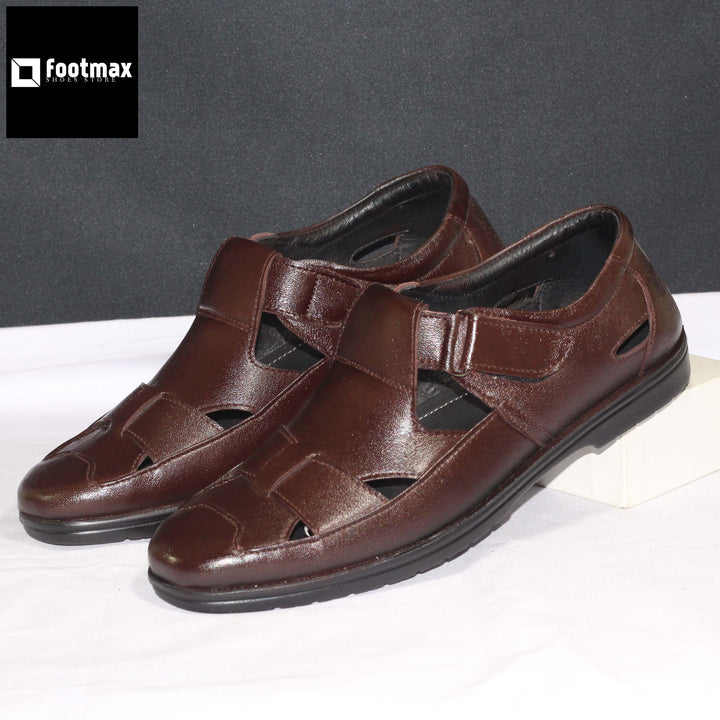 Pure leather shoe-cam sandals for men - footmax (Store description)