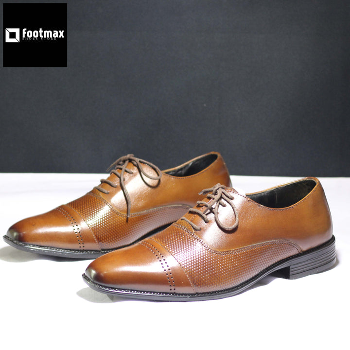 Lace up leather office shos outdoor fashion comfort shoes - footmax