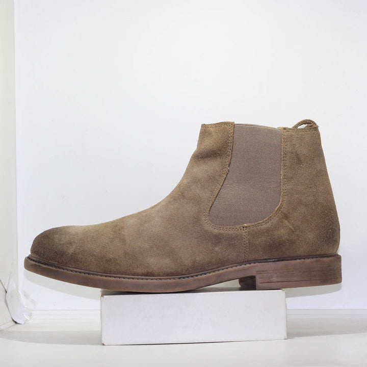Pure leather men boot shoes chelsea boots - footmax