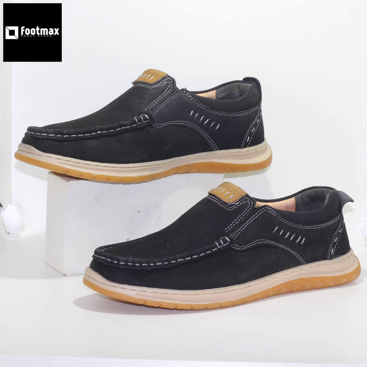 cow leather casual shoes comfortable leather made for office shoes - footmax (Store description)