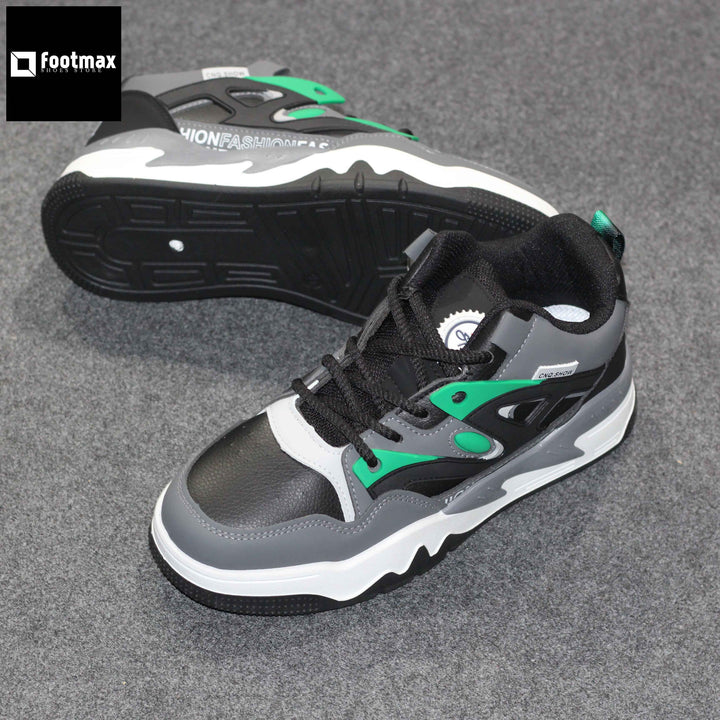 High Neck Men Sneaker provides a fashion-forward aesthetic that combines style and comfort - footmax