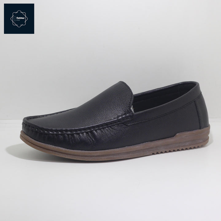 Pure leather men comfortable loafers - footmax