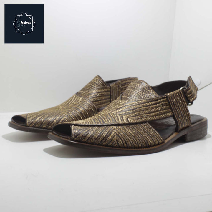 Pure leather kabli sandals embroidery shoes - footmax (Store description)